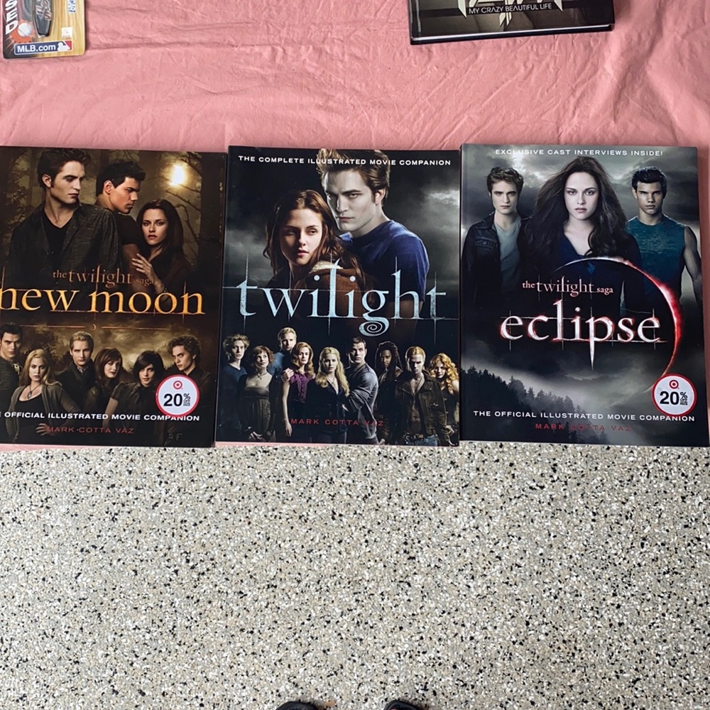Set of 3 twilight saga movie books